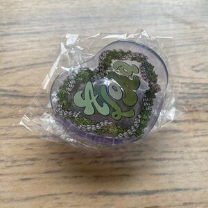 Green Aloha Hair Clip